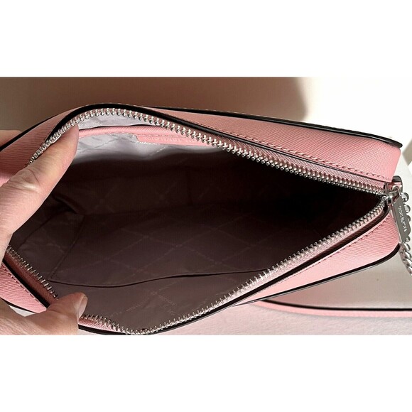 New Michael Kors Jet Set Item Large Zip Chain Crossbody Primrose - Picture 5 of 5